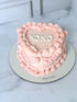 Vintage Cake Corazón